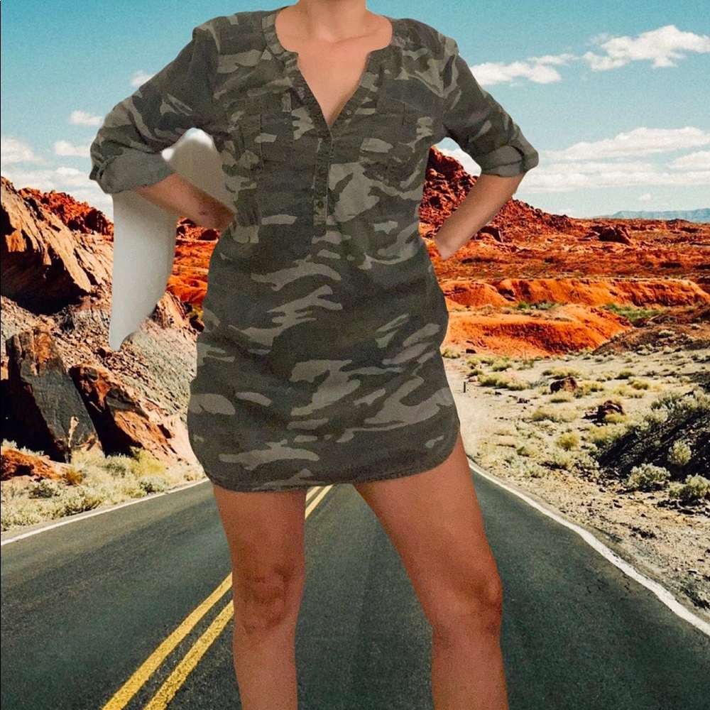 🔰 **comfy camo pullover tunic w front pockets**🔰